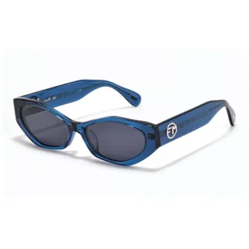 Fakeme Plate Irregular Shape Sunglasses Unisex Blue
