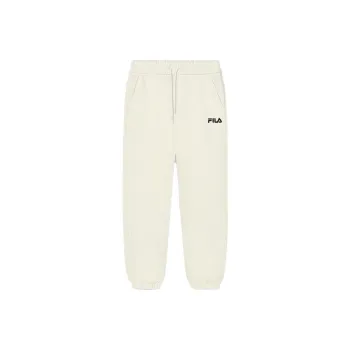 FILA Knitted Sweatpants Women's Milk Salt White