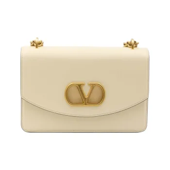 Valentino GARAVANI Calfskin Shoulder Bag Women's White