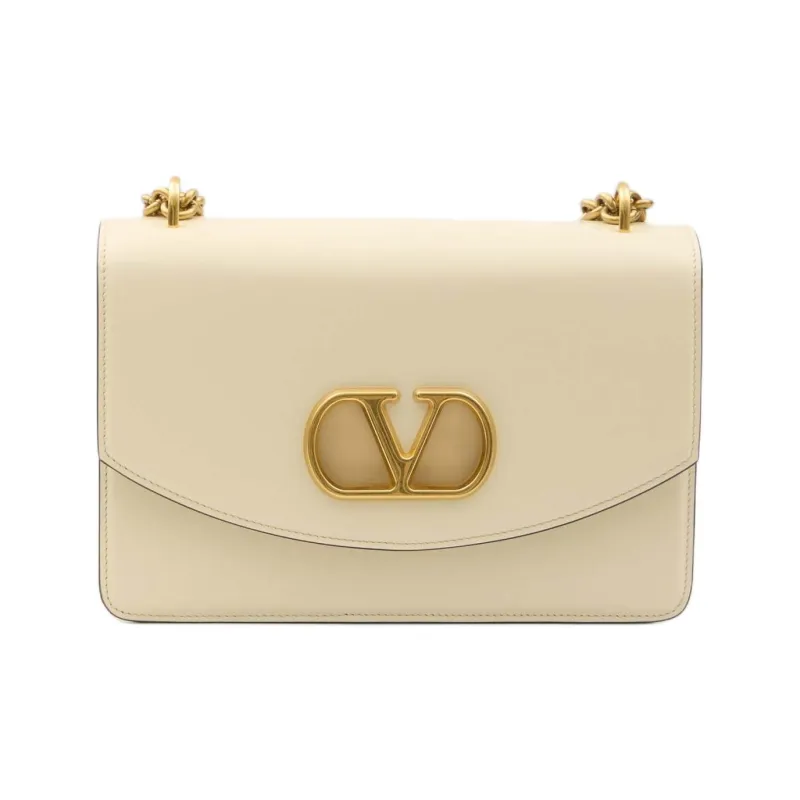 Valentino GARAVANI Calfskin Shoulder Bag Women's White-0