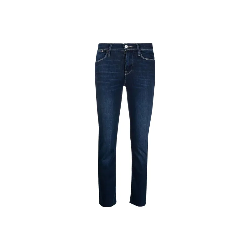 FRAME Cropped Skinny Jeans-0