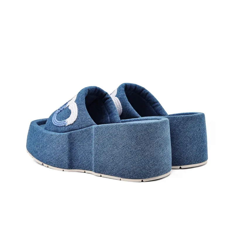 KMD Rubber Sole Quiet Slide Slippers Women's-3