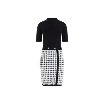 GUESS Short Sleeved Dresses Women's Black White