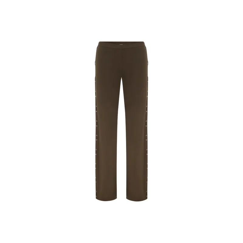 WITH JEAN SS25 Ray Pants Casual Pants Women's Brown-0