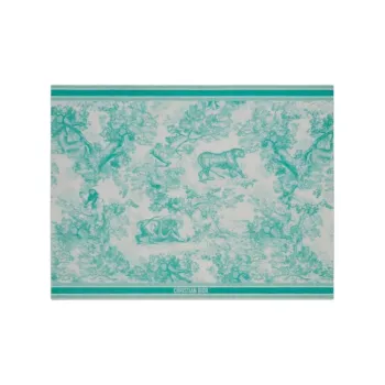 DIOR 100% Cotton, Cotton Fabric Knit Scarves Women's Green