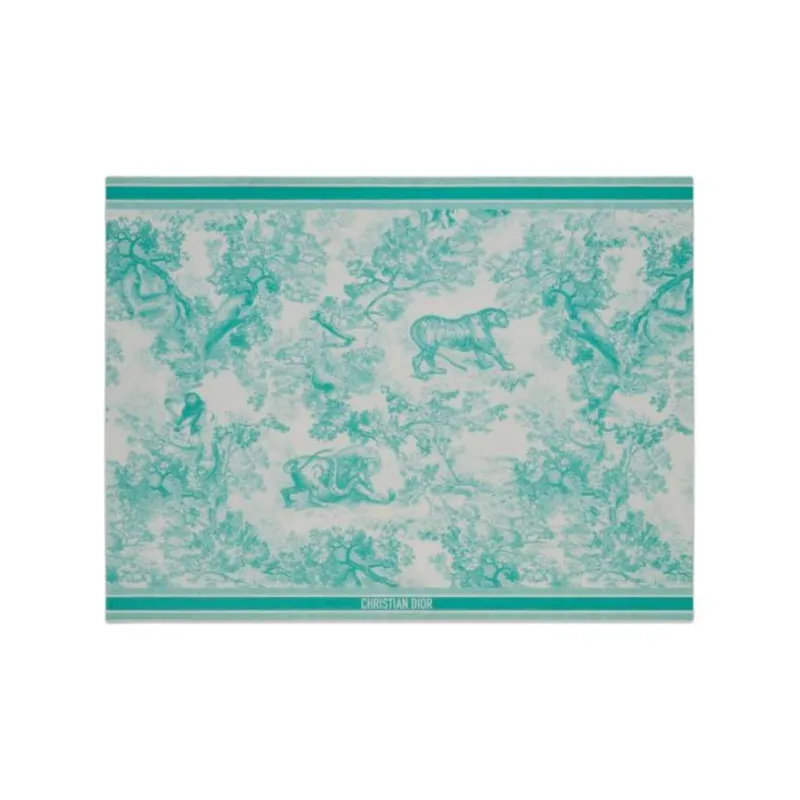 DIOR 100% Cotton, Cotton Fabric Knit Scarves Women's Green-0