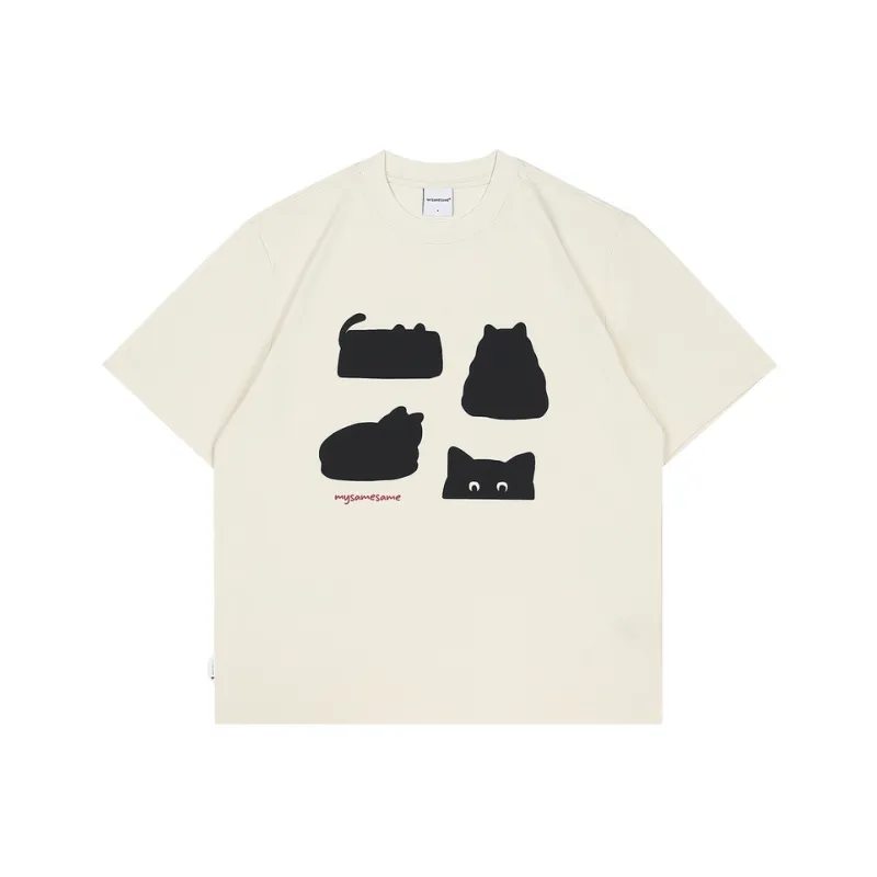 MYSAMESAME T Shirts Unisex Light Cheese-0