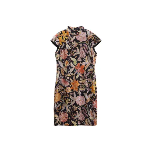 Insect Short-Sleeved Dresses Women's Dreamy Garden