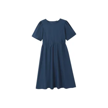 MKBY Short Sleeved Dress Women's Navy Blue