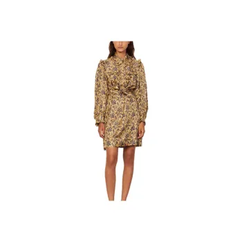 Sandro Long-Sleeved Dresses Women's Gold/Blue