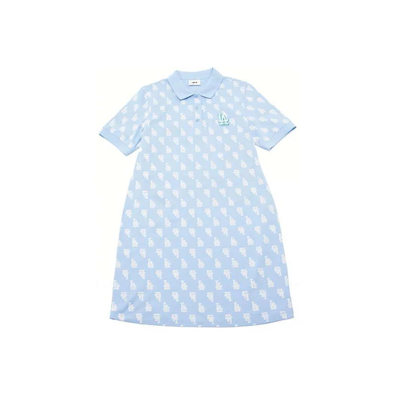 MLB SS24 Short Sleeved Dresses Women's Sky Blue-0