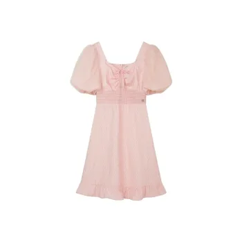 Teenie Weenie Short Sleeved Dresses Women's Light Pink