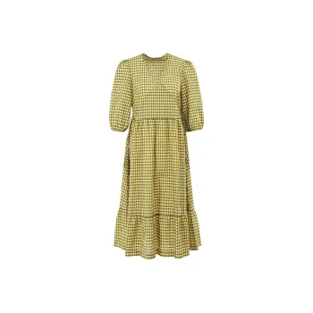 BARBOUR SS23 Short-Sleeved Dresses Women's Yellow