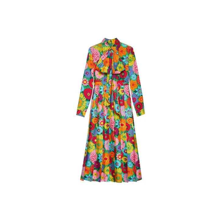 GUCCI Epilogue Series Long-Sleeved Dresses Women's Multicolor-0
