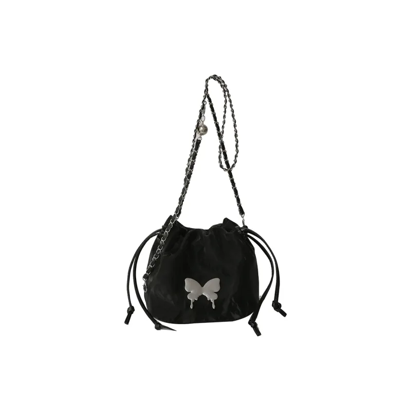 Single Warehouse PU Shoulder Bag Women's White/Silver/Pink/Blue/Black-17