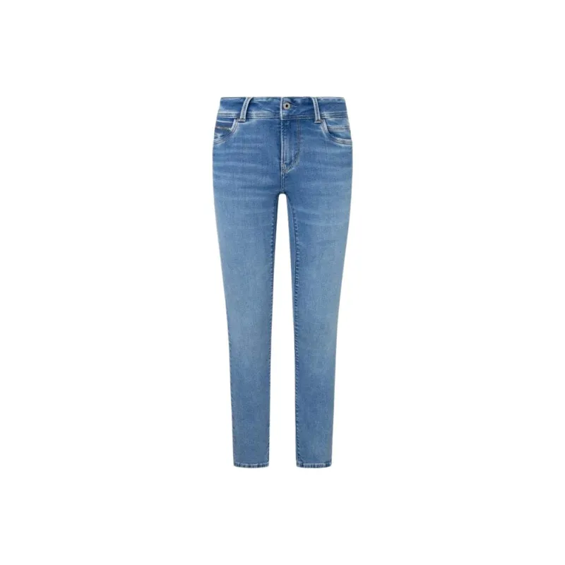 Pepe Jeans Low Rise Slim Fit Jeans New Brooke Jeans Women's Light Blue-0