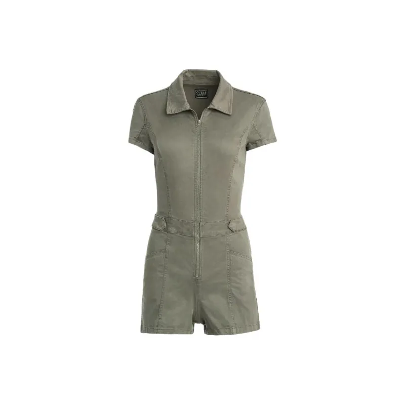 GUESS Gemma Romper Jumpsuit Women's Green-0