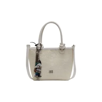 TOUTSEUL YOLO PU One Shoulder Handbag Women's Ecru/Coffee/Black