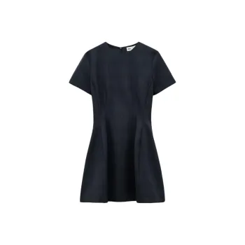 ZARA ZW Series Short-Sleeved Dresses Women's Blue