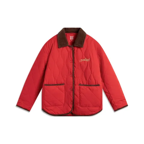 LiNing Rijin Doujin Collection Puffer Jacket Women's Vermilion