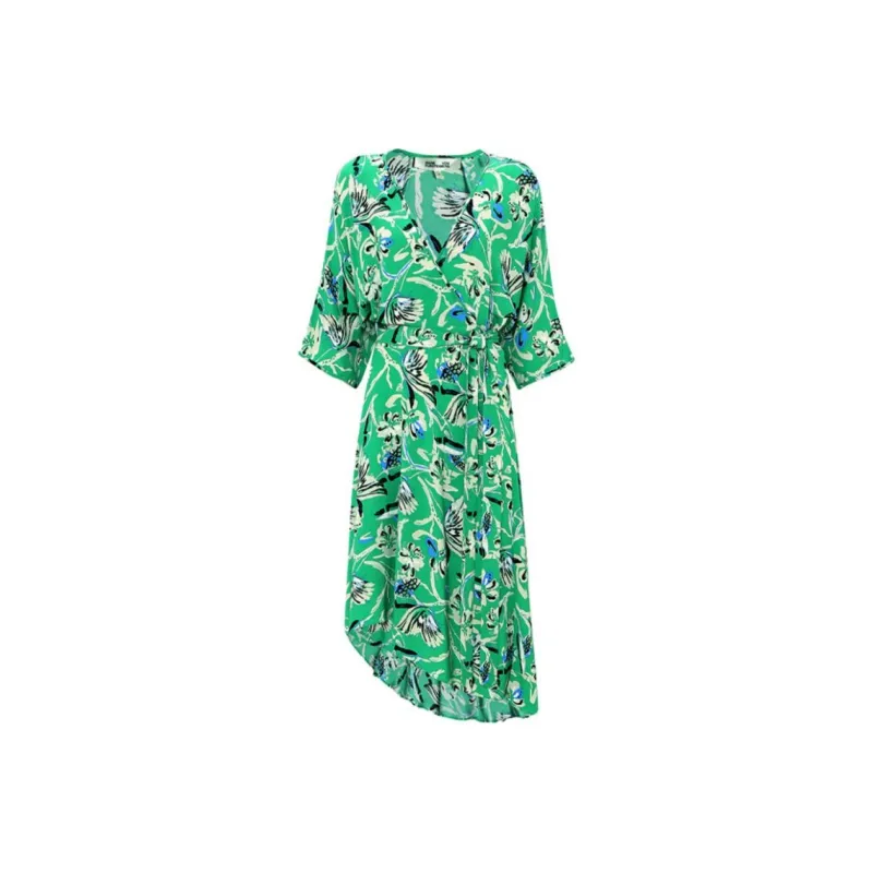 DVF Diane Von Furstenberg Long-Sleeved Dresses Women's Green-0