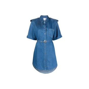 PINKO Short Sleeved Dresses Women's Blue