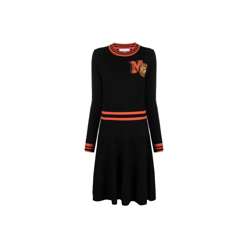 MOSCHINO Long-Sleeved Dresses Women's Black-0