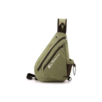 BEN SHERMAN Canvas Bag One Shoulder Sling Bag Unisex Multicolor