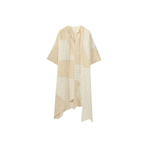 LOEWE Short Sleeved Dresses Women's Yellow