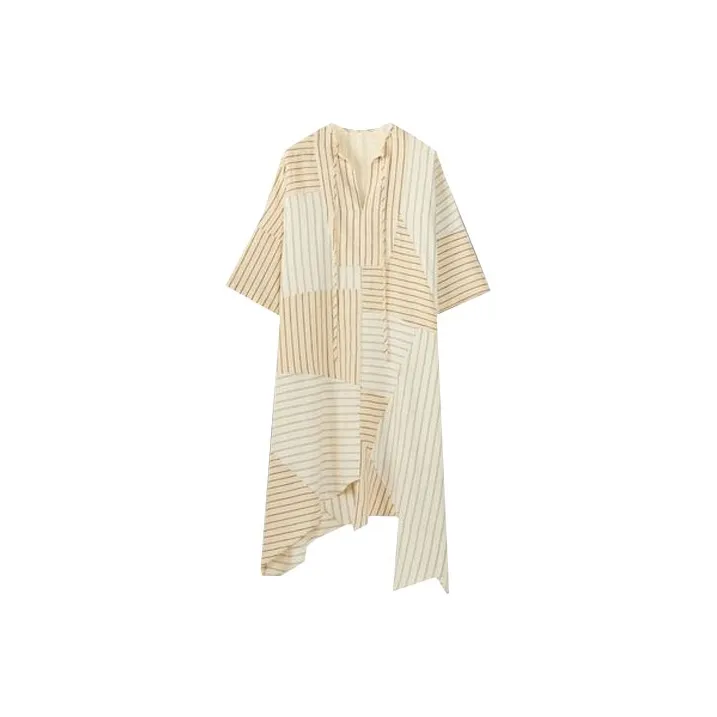 LOEWE Short Sleeved Dresses Women's Yellow-0