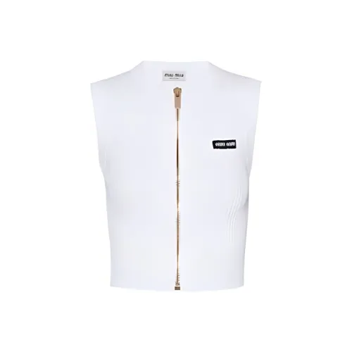 MIU MIU Tank Tops Women's White