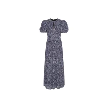 Rotate Puff Sleeve Sequin Dress