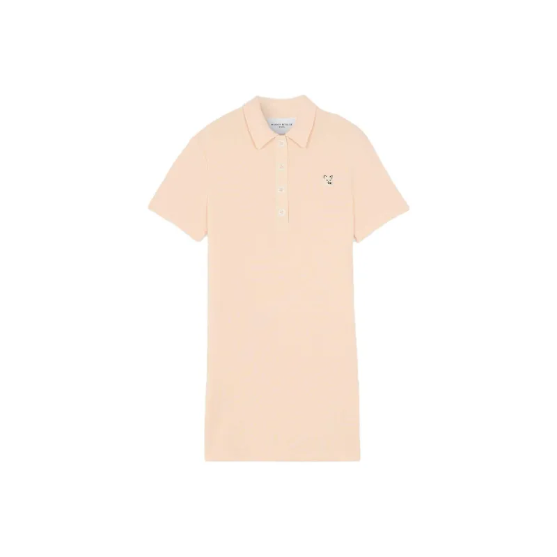Maison Kitsune Logo embroidered Polo Dress-0