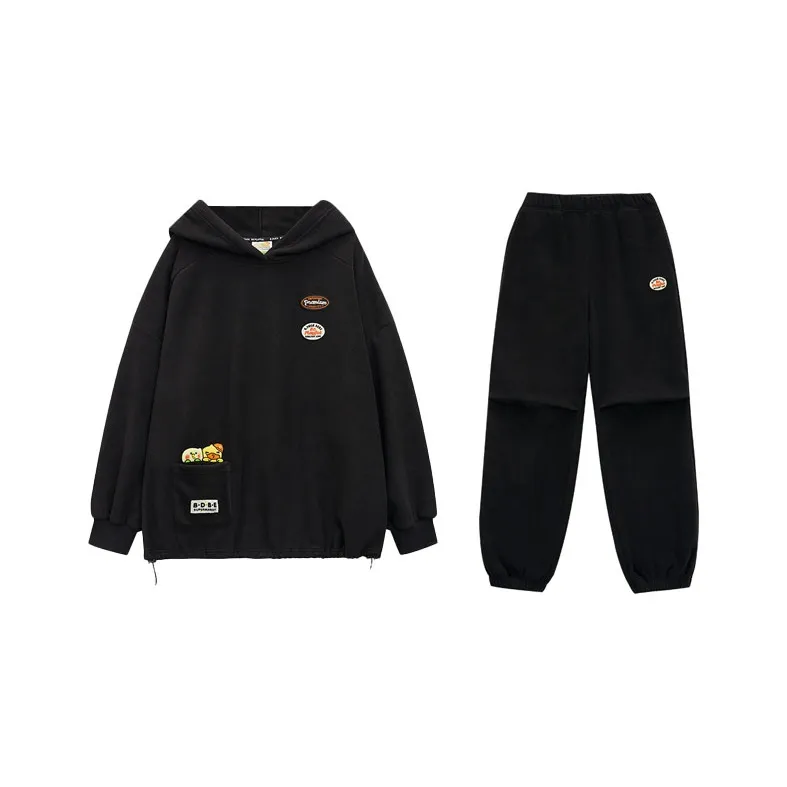 B.Duck x Bebe Sweatshirt Set Women's Black-0