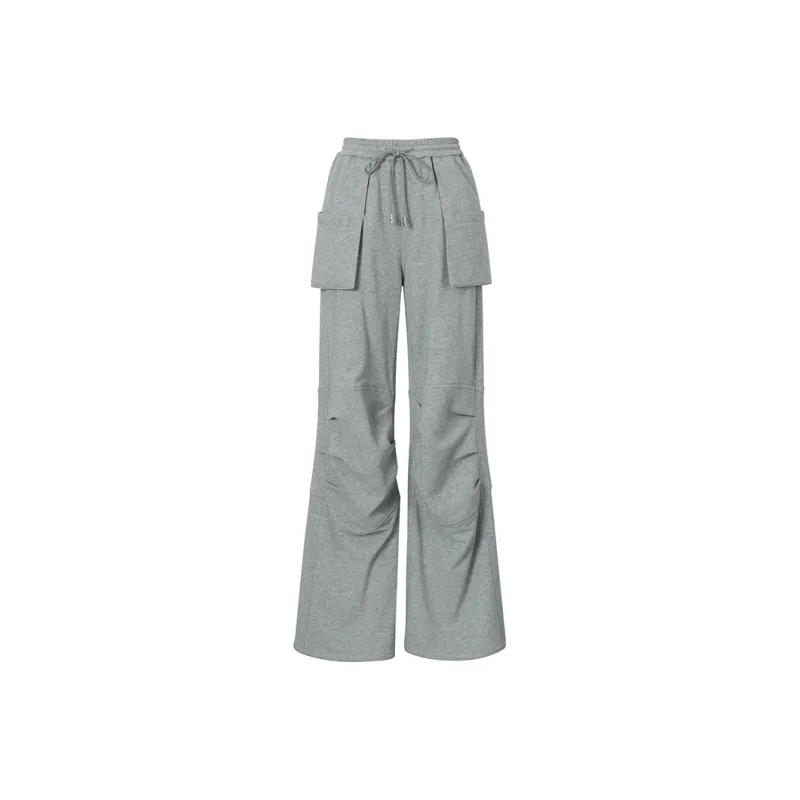 CALVIN LUO Spring And Summer Collection Cargo Pants Women's Gray-0