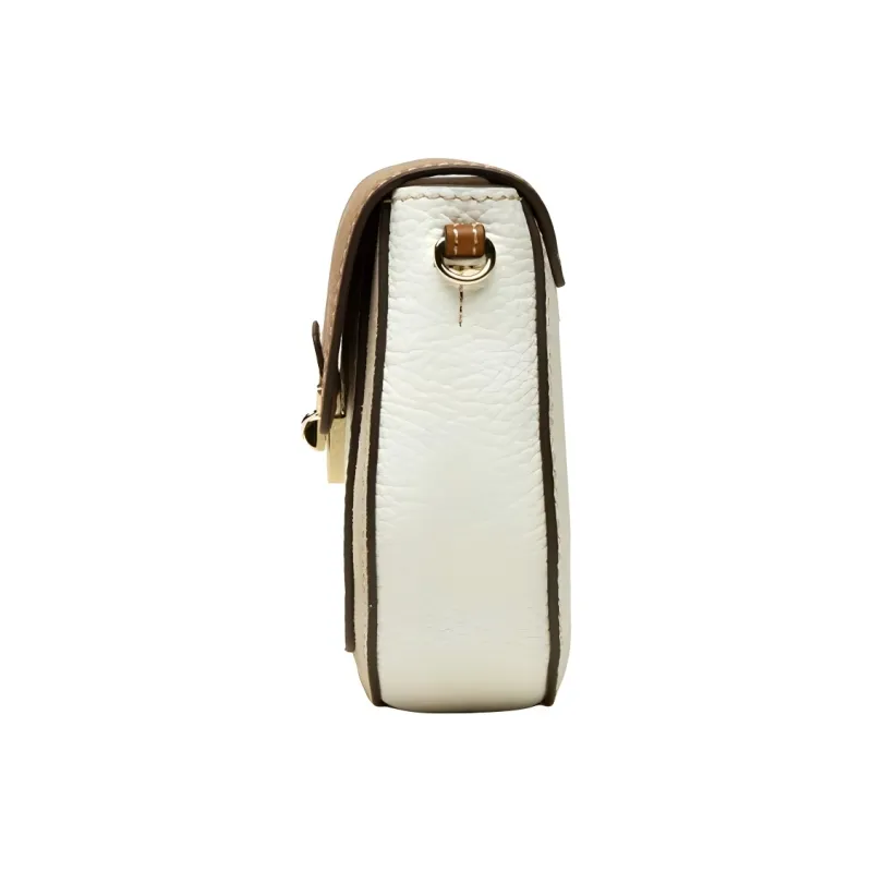 Furla Club 2 Leather Crossbody Bag, Shoulder Bag Mini Women's Beige-3
