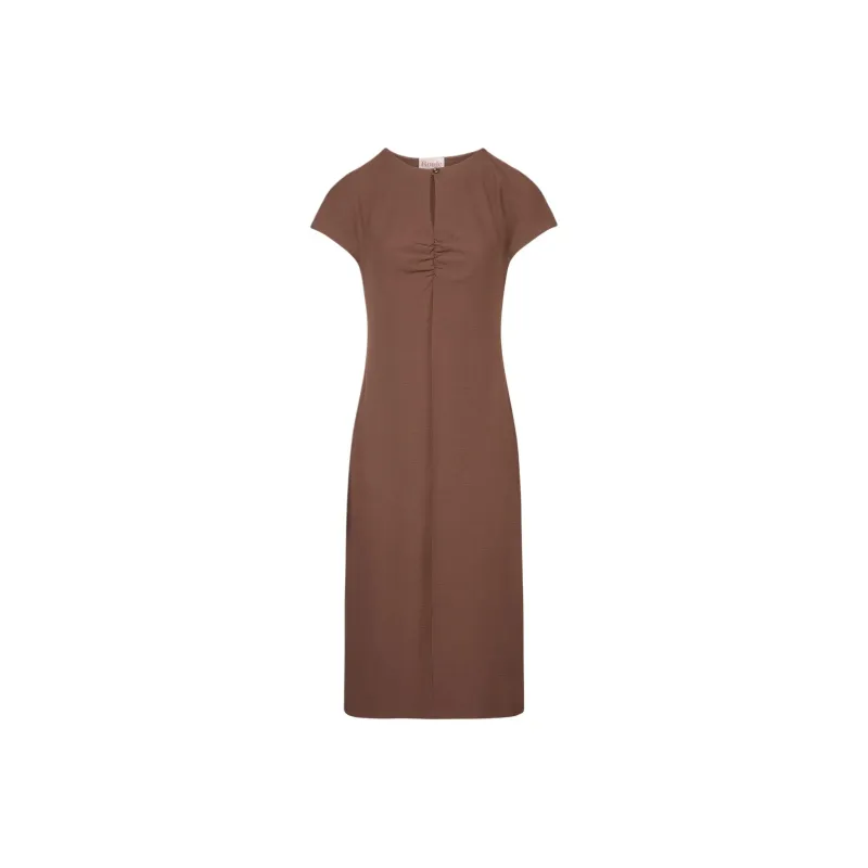 Rouje FW24 HERMIONE DRESS Short-Sleeved Dresses Women's Brown-0