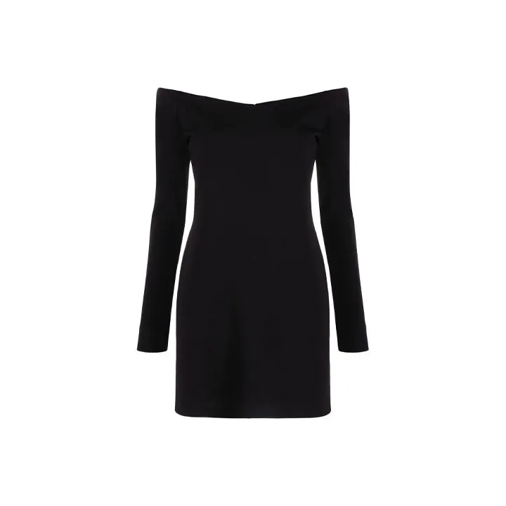 FENDI Long Sleeved Dresses Women's Black-0
