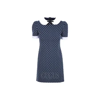 MIU MIU SS22 Short Sleeved Dress Women's Blue