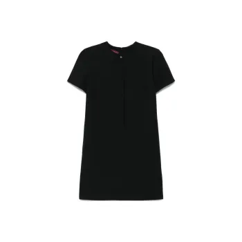 GUCCI Rear Zipped Inverted Pleat Mini Dress