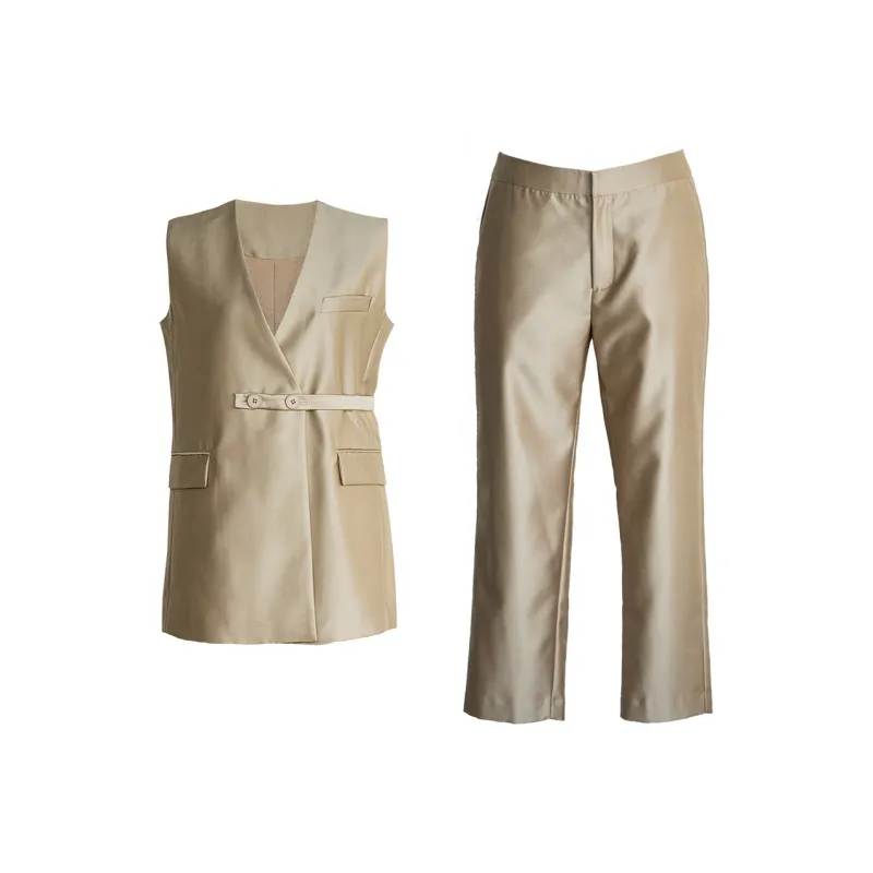 ROEYSHOUSE Business Suit Women's Champagne-0