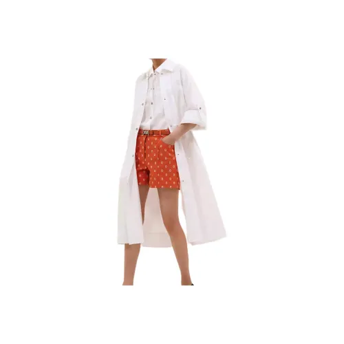 HERMES FW24 Short Sleeved Dress Women's White