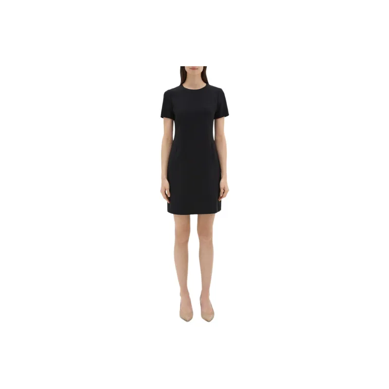 THEORY Short Sleeved Dress Women's Black-0