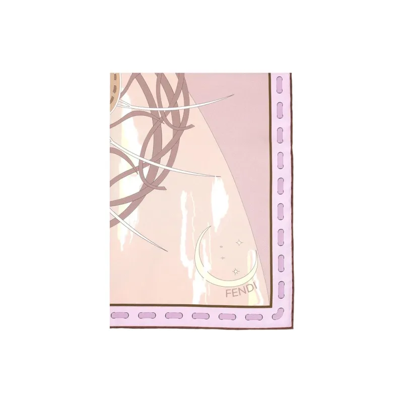FENDI Peekaboo Printed Finished Edge Scarf-1