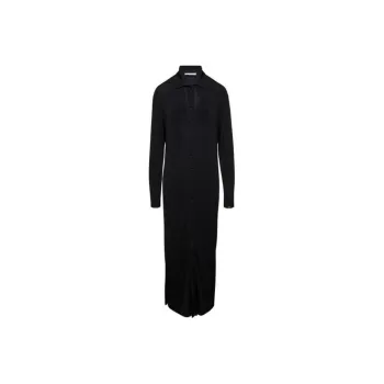 PHILOSOPHY DI LORENZO SERAFINI Long-Sleeved Fine-Ribbed Maxi Dress