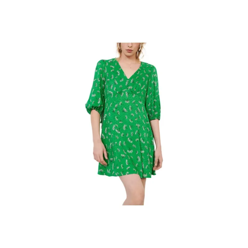 Maje Short-Sleeved Dresses Women's Green-0