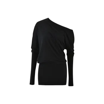 I.AM.GIA GISELLE MINI DRESS Long-Sleeved Dresses Women's BLACK/Black