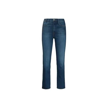 FRAME Le High Straight Leg Cropped Jeans