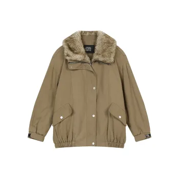 ELF SACK Puffer Jacket Women's Vintage Khaki