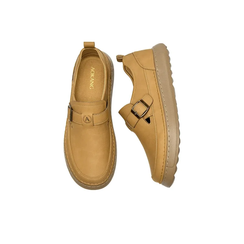 AOKANG Slip Resistant, Abrasion Resistant, Lightweight, Height Increasing Low Top Casual Shoes Men's-3